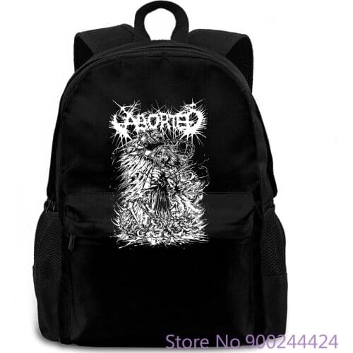 Aborted Skeleton Ribs Aust Tour X Official Death Metal Print women men backpack laptop travel school adult student