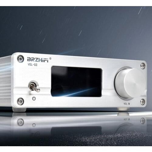 BRZHIFI VOL-03 Hi-Fi PGA2310 Bluetooth 5.0 Remote Volume Preamplifier 5 Way lossless switching Audio Pre-amp