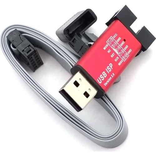 USB ISP USBasp USBisp Programmer For 51 ATMEL AVR Download Support Win 7 64 (RANDOM COLOR)