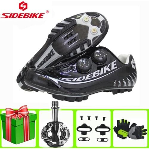 SIDEBIKE Sapatilha Ciclismo Mtb Men Women SPD Cleats Pedals Cycling Shoes Mountain Bike Self-locking Athletic Riding Sneakers