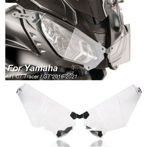 Motorcycle Headlamp Protectors For Yamaha MT07 Tracer/GT 2016-2021 2020 2019 2018 2017 Headlight Guard Protector Cover