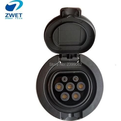 ZWET EV IEC62196charging Socket Type2 European standard EV charging Type 2 connector for without socket For 32A