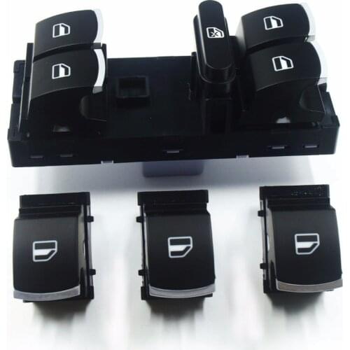 1 Day issue !New chrome master Window Switch for volkswagen VW jetta 5 6 golf>I 5 6 touran tiguan caddy passat b6 cc 4PCS/set