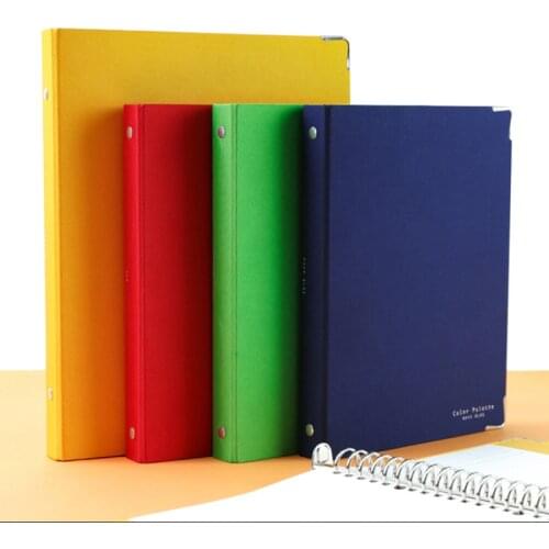 1pc KOKUYO Metal Binder Notebook Loose Leaf Book Campus Color Palette A5/B5 Office Accessories Agenda Planner Student Supplies