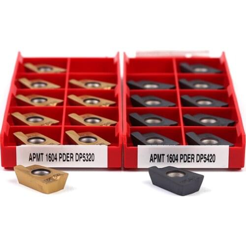10pcs APMT1135 APMT1604 PDER DP5320 DP5420 Carbide Milling Inserts CNC Lathe Mill Cutter Turning Tool APMT 1135 1604 Blade