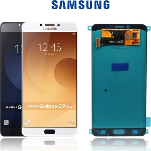 100% ORIGINAL 6.0" SUPER AMOLED LCD Display for SAMSUNG Galaxy C9 Pro LCD C9000 C9 LCD Touch Screen Digitizer Replacement Parts