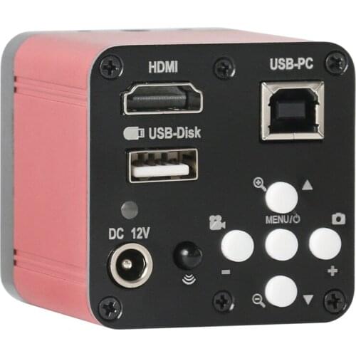 1080P HDMI USB Industrial Electronic Digital Video Microscope Camera U Disk Video Recorder + 180X 300X 100X C Mount Lens