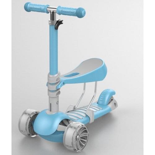 2-3-6 years old multifunctional childrens vehicle can take three-wheeled three-in-one childrens scooter