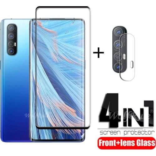 4-in-1 For OPPO Find X2 Neo Glass For Find X2 Neo Phone Film HD Protective Glass Screen Protetor For Find X2 Neo Lens Glass 6.5"
