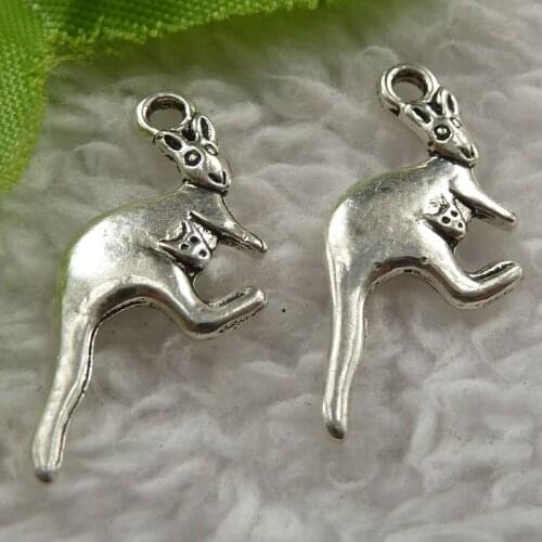 5000 pieces Antique silver kangaroo charms 27x13mm #4100