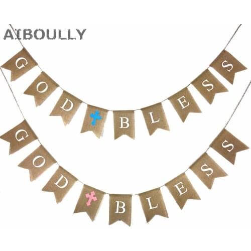 9 tail flags Sin God Bless Girl Custom Color Banner Bunting Baptism Christening Communion 2.8M Dovetail flag