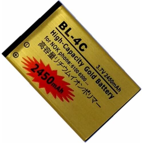 BL-4C Replacment Battery for Nokia 6100 6300 6260 6125 6136S 6170 6301 7705 7200 7270 8208 3128 6136 6102i Batteries Accumulator
