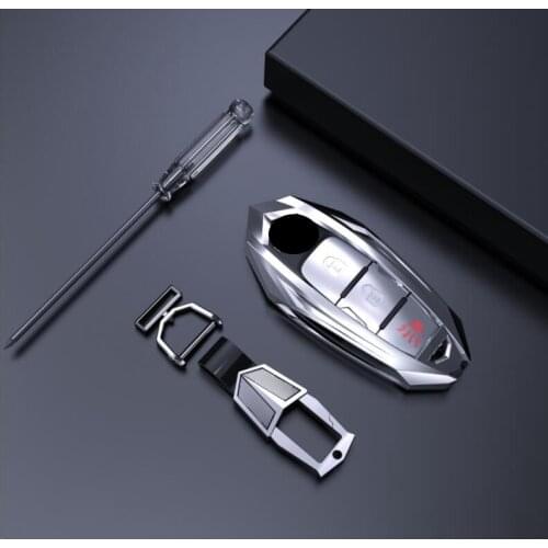 Car Zinc Alloy Key Case Cover For Nissan Qashqai Kick X-Trail T32 Juke Tidda Note For Infiniti EX FX G25 FX35 EX Accessories