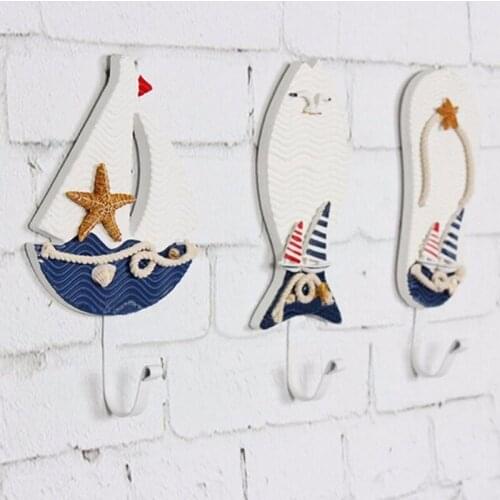 Free SHipping High Quality Unique Design Wood Clothing Hats Hooks Cartoon Pattern Wall Hang Up Keys Home Decoration