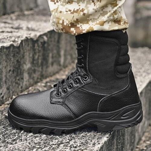 Handmade Boots Tenis Altos High Top Sneakers Men Boots Mens Winter Mens Leather Vintage Hightop Work Man Black