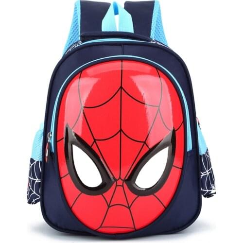 Spiderman Children Cartoon superheroes anime Disney spider-man Backpack Figure Girl Boys Pattern bag Kindergarten Schoolbag Gift