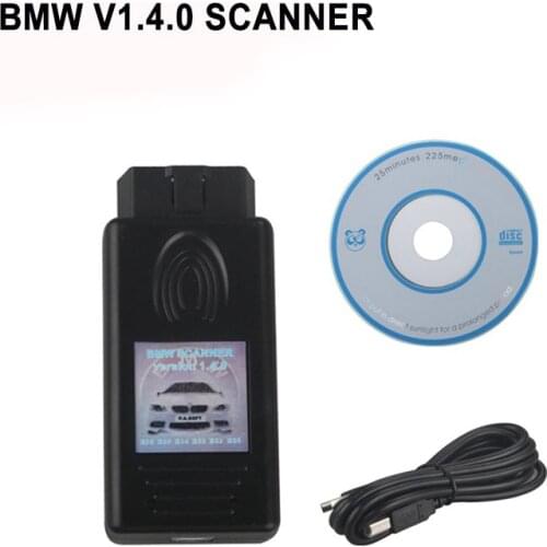 New For BMW Scanner 1.4.0 FTDI Chip OBDII OBD2 USB Diagnostic Interface Multi-Function Unlock Version Version 1.4 Free Shipping