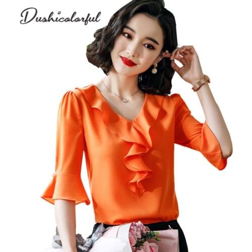 Dushicolorful Red Blouses