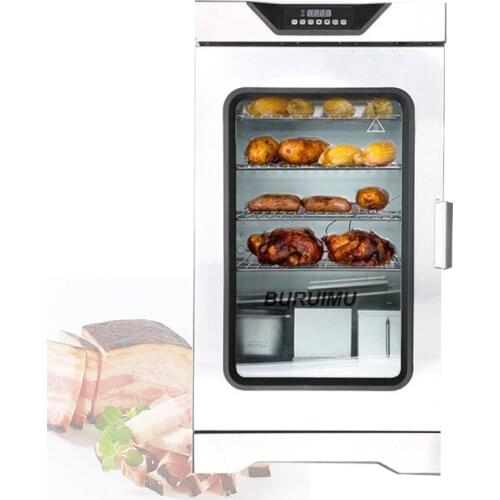 Stainless Steel Electric Food Chicken Sausage Fish Smoking Oven Machine Meat Smokehouse Smoker