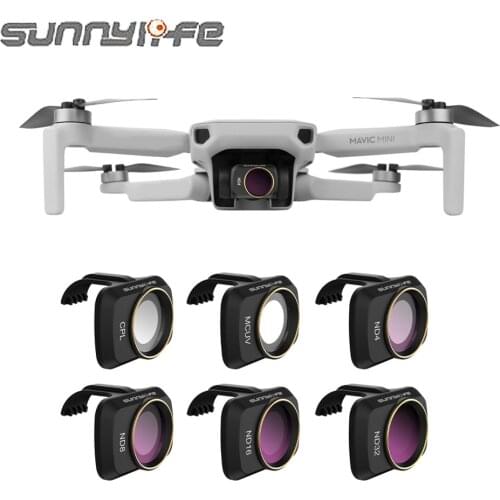 Sunnylife for DJI Mavic Mini Mini 2 Lens Filter Accessories UV CPL Camera Professional Filter ND4 ND8 ND16 ND32 glass Brand New