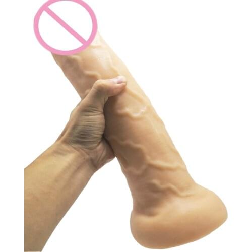 HOWOSEX 33*7cm Giant Huge Dildo Super Big Dick with suction cup Anal Expander Butt Plug Large Realistic Penis Sex Toy For Women