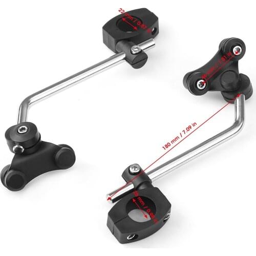 Motorcycle Windscreen Bracket Mount Clamp 7/8" 22mm / 1" 25mm Universal For HONDA CBR600RR CB1000R For SUZUKI GXSR 600 750