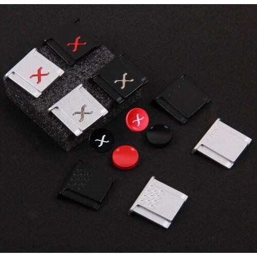 Metal Hot Shoe Adapter + Concave Shutter Button Kit for Fujiflm Fuji X-PRO3 X-PRO2 XT4 XT3 XT2 X-T30 XT20 X-E3 X-A5 X-A7 Hotshoe