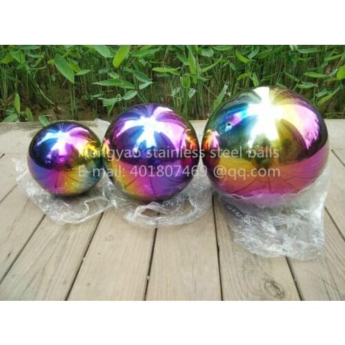 Multi-color ball Dia 400mm 40cm stainless steel hollow ball seamless fine Sphere Home Yard Swimming Pool Decoration Ornaments