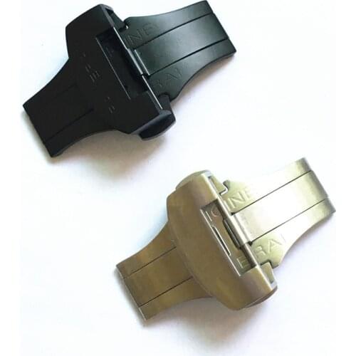 Fashion Black Golden Watch Buckle Accessories 22mm 20mm For Panerai High Quality Stainless Steel Double Button Butterfly Clasp