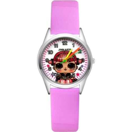 Fashion Cute pretty girl princess style Childrens Watches Kids Student Girls Boys Quartz leather Wrist Watch Clcok JN01