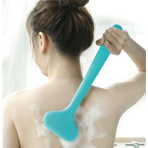 Soft Bristle Bath Brush Exfoliating Body Massage Shower Brush SPA Woman Man Skin Care Body Brush Back rubbing cleaning scrubber