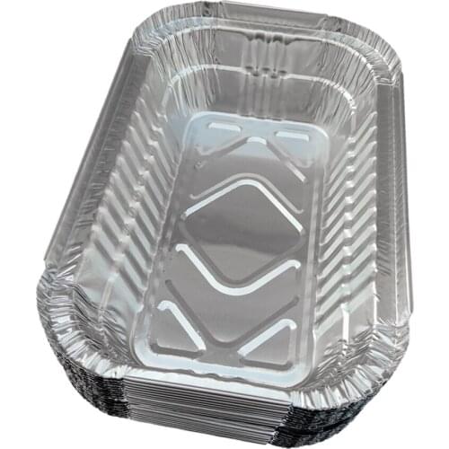 Set of 25 Aluminum Foil Drip Pans - Disposable Aluminum Foil Cooking Trays Disposable BBQ Grease Pans