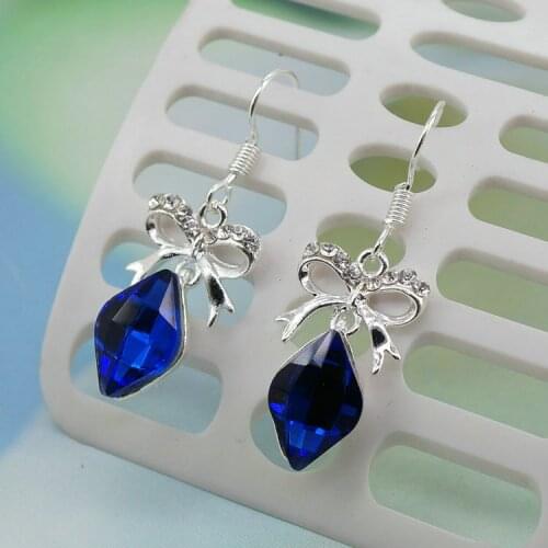 Wholesale good earring for women sterling-silver-jewelry Natural black Stone Marcasite Earrings silver-jewelry