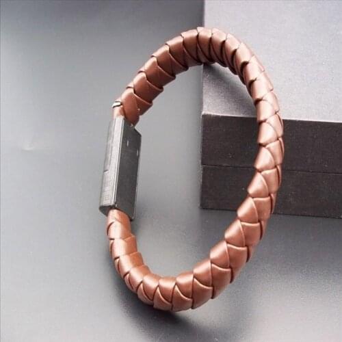 Portable Sports Braided Bracelet USB Charging Data Cable Cord for Type-C/ Androids/ Apple SEC88