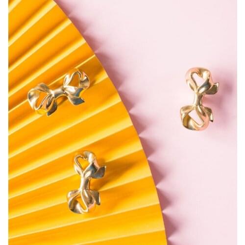 Light Luxury Bowknot Brass Furniture Handle Butterfly Knot Door Handles and Knobs for Kitchen Cabinet Drawer Pulls Home Decor