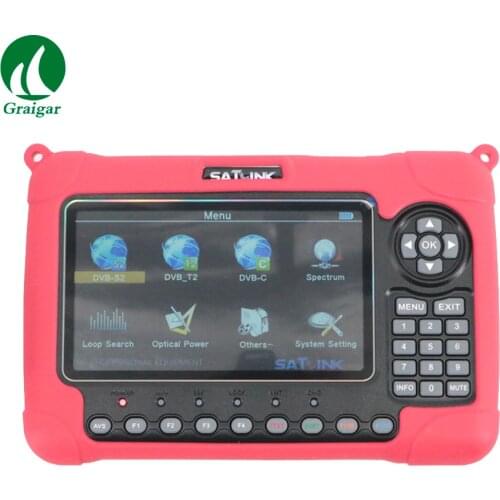Satlink WS-6980 Spectrum Satellite Finder 7inch HD LCD DVB-S2&DVB-T/T2&DVB-C Combo Finder with Spectrum Analyzer Constellation