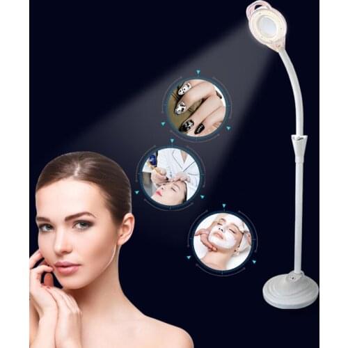 LED Beauty Cold Light Lamp Tattoo Eyebrow Eyelashes Manicure High Magnifying Glass Floor Tattoo Shadowless Cold light Lamp
