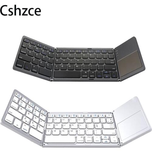 Ultra Slim Bluetooth With Touchpad keyboard 3 folding and portable keyboard For iPad Pro 11 2020 for iPad Pro 12.9 2018 2020