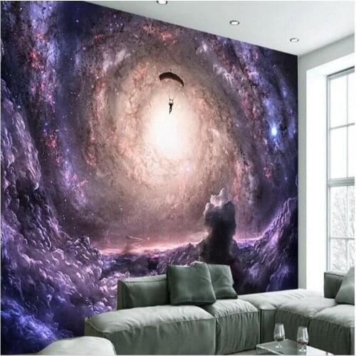 Wellyu Customizable Large Frescoes Universe Universe Sky Vortex Living Room TV Tooling Backdrop Wallpaper papel de parede