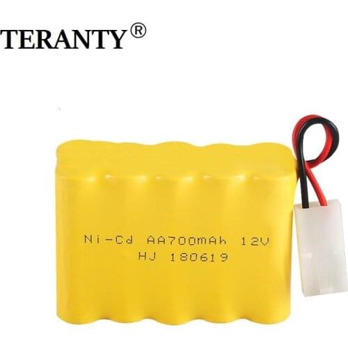 X Model ) 12v 700mah NiCD Battery For Rc toy Car Tanks Trains Robot Boat Gun Ni-CD AA 700mah 12v Rechargeable Battery 1Pcs