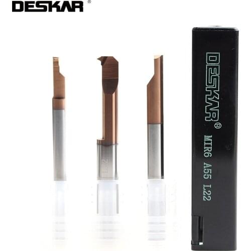 1PC DESKAR MIR3 A55 A60 L15 MIR4 A55 A60 L10 L15 MIR5 A55 A60 L15 MIR6 A55 A60 L15 L22 CNC Boring Cutter Bar Lathe MIR Threading