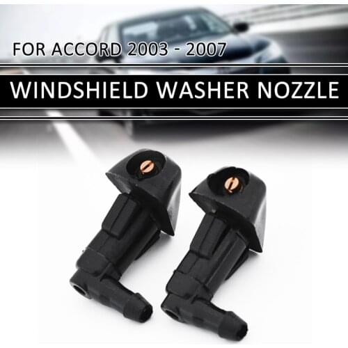 2Pcs Car Windshield Wiper Water Spray Jet Washer Nozzle For Honda /Accord 2003 2004 2005 2006 2007 Car Washer Accessories