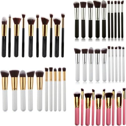 5 Big And 5 Small Fashion Makeup Brushes Set Eye Shadows Powder Foundation Cosmetics Beauty Soft Hair Maquiagem Brushes Tool