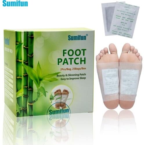 50pcs Detox Foot Patches Cleaning Body Toxins Chinese Herbal Extract Health Care Stickers Feet Pads Medical Plaster Body Relax