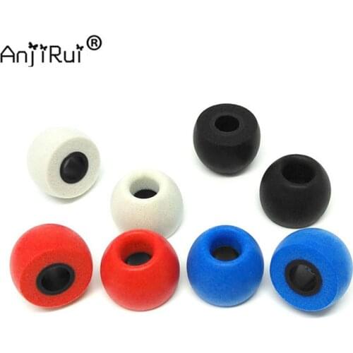 8 pcs /4 pair ANJIRUI TS-400 Ear Pads M 4.9mm insulation foam tips TS-400 for in-ear earphone enhanced bass C set Ear Pads
