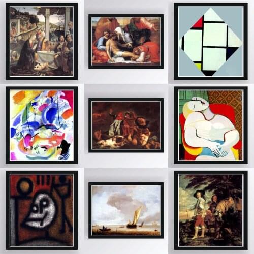 Frameless By Numbers Kit Landscape Acrylic Paint Modern Poster Canvas Print Painting Wall Art Living Room Home Decoration