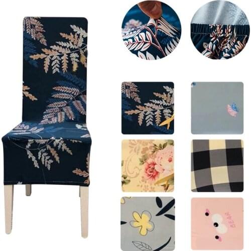 Chair Covers Spandex Elastic Chair Cover Fabric Chair Covers for Dining Room Chairs Covers Modern Covers for Chairs for Kitchen