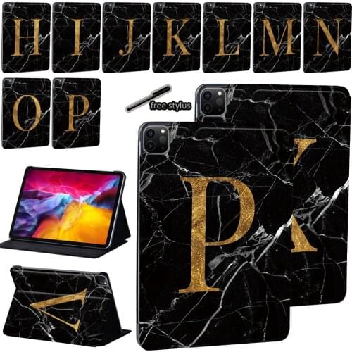Tablet Case for Apple IPad Air 4 10.9 Inch PU Leather Print Pattern Stand Cover Case + Free Stylus