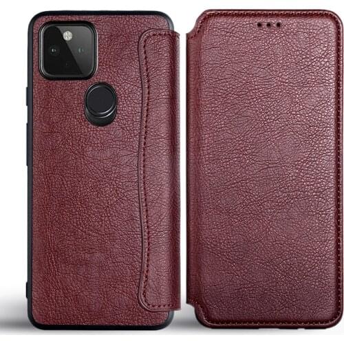 Case for Google pixel 5a 5g Flip cover PU Leather with card slot no magnet for Google pixel 5a 5g case funda coque