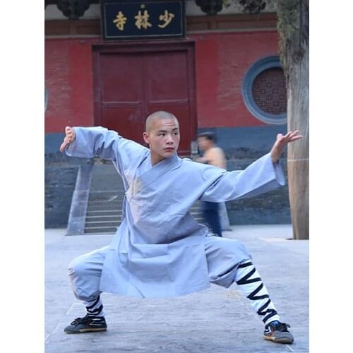 USHINE 008 height 100cm-190cm cotton children ShaoLin KungFu uniform overalls clothing costume Anzug Man Boys